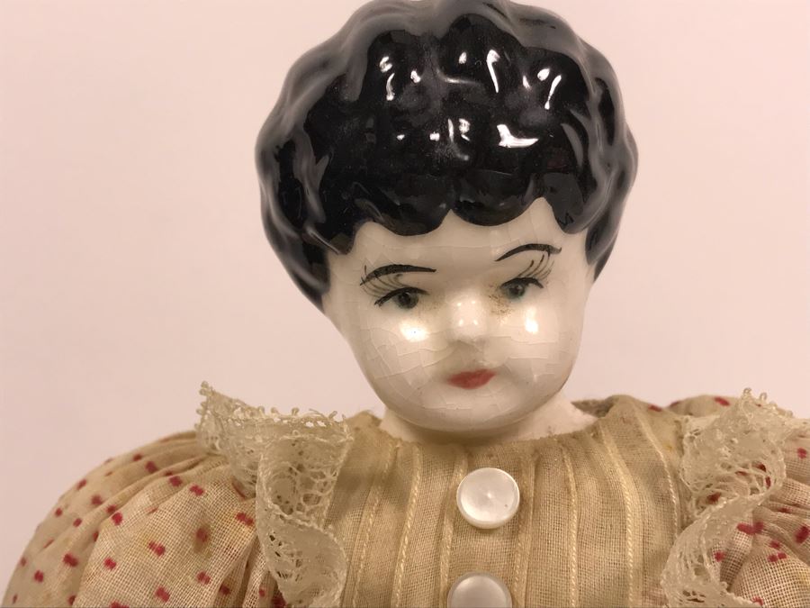 Pair Of Vintage Porcelain Head Dolls With Porcelain Doll Head [Photo 5]