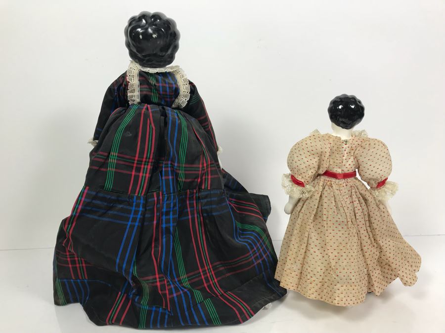 Pair Of Vintage Porcelain Head Dolls With Porcelain Doll Head [Photo 9]