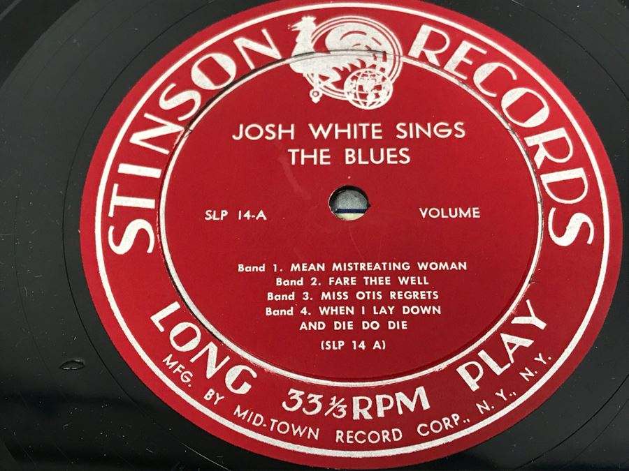Collection Of (5) Vintage Blues Vinyl Records Featuring Leadbelly And Josh White [Photo 15]