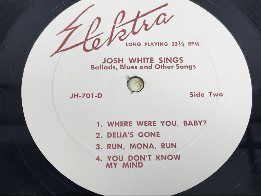 Collection Of (5) Vintage Blues Vinyl Records Featuring Leadbelly And Josh White [Photo 31]