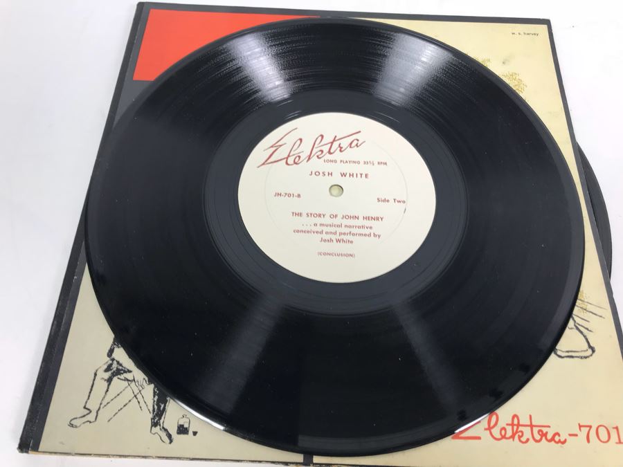 Collection Of (5) Vintage Blues Vinyl Records Featuring Leadbelly And Josh White [Photo 27]