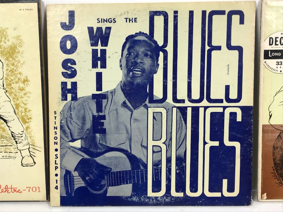Collection Of (5) Vintage Blues Vinyl Records Featuring Leadbelly And Josh White [Photo 12]