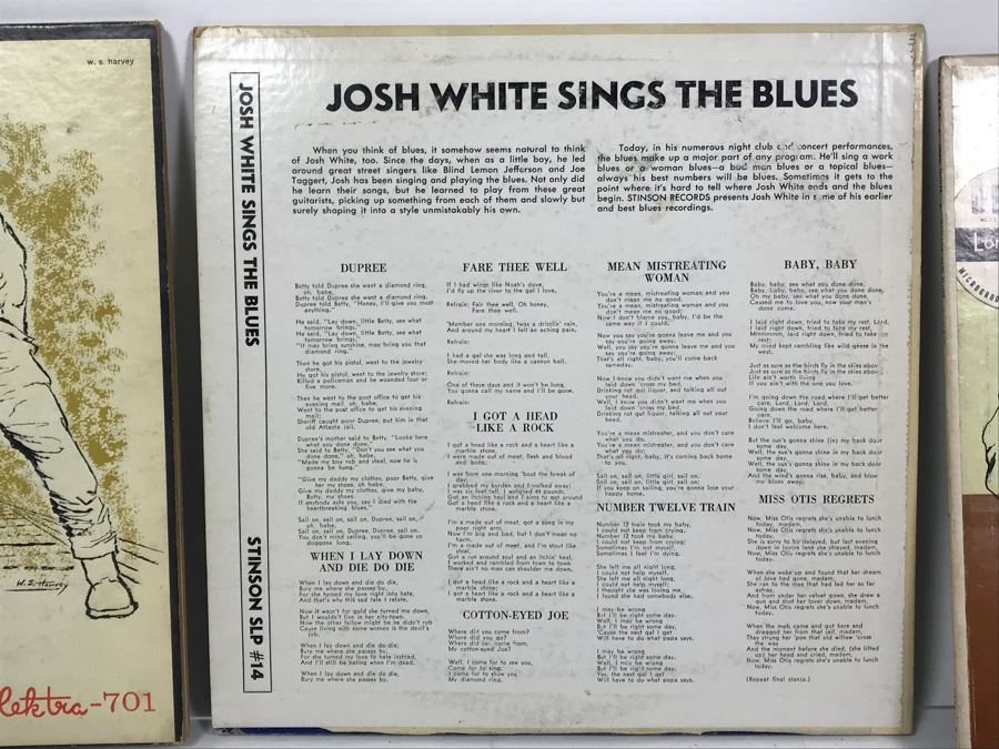 Collection Of (5) Vintage Blues Vinyl Records Featuring Leadbelly And Josh White [Photo 13]