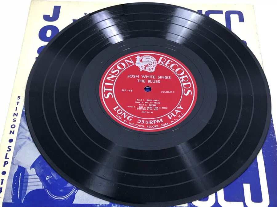 Collection Of (5) Vintage Blues Vinyl Records Featuring Leadbelly And Josh White [Photo 16]