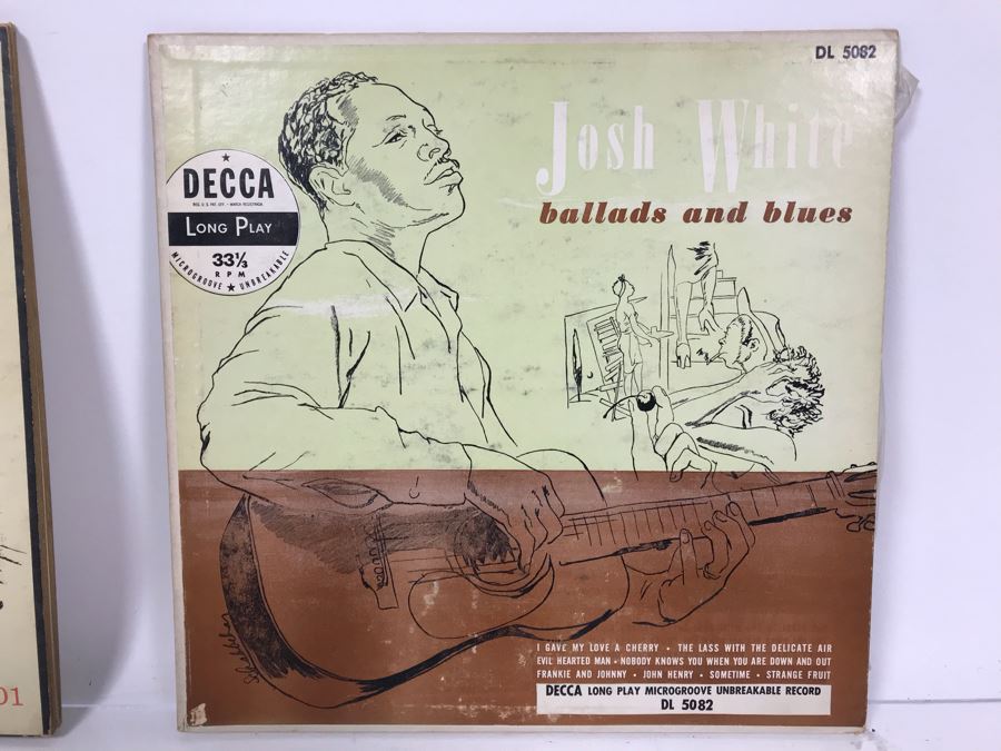 Collection Of (5) Vintage Blues Vinyl Records Featuring Leadbelly And Josh White [Photo 18]