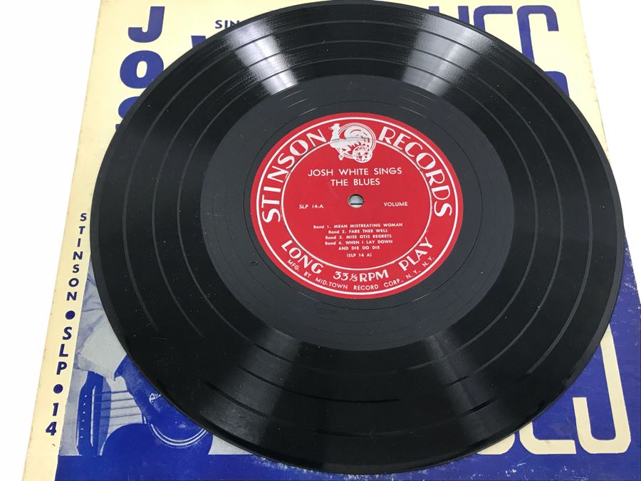 Collection Of (5) Vintage Blues Vinyl Records Featuring Leadbelly And ...