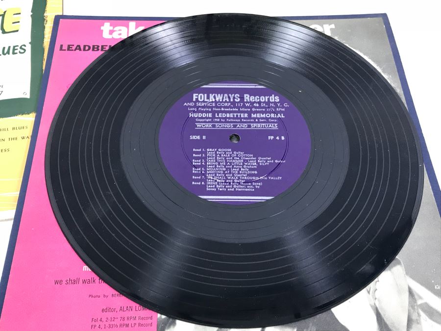 Collection Of (5) Vintage Blues Vinyl Records Featuring Leadbelly And Josh White [Photo 8]