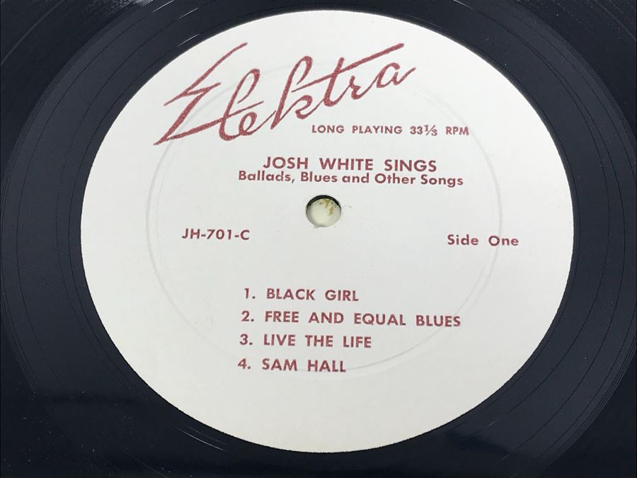 Collection Of (5) Vintage Blues Vinyl Records Featuring Leadbelly And Josh White [Photo 30]
