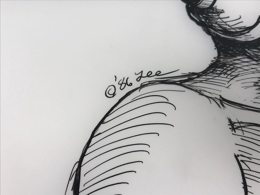 Original Illustration Drawing By Local Artist Bob Lee 11' X 9' [Photo 6]