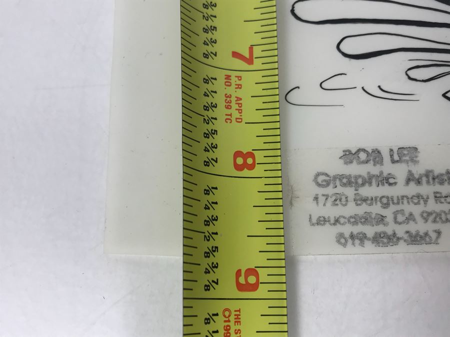 Original Illustration By Local Artist Bob Lee Featuring Cardiff Reef Fisherman Pollution Commentary 11' X 9' [Photo 7]