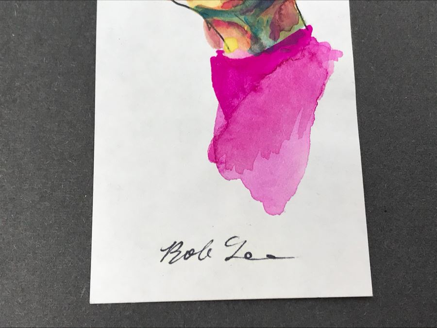 Pair Of Original Illustrations By Local Artist Bob Lee Featuring The Who's Pete Townshend [Photo 8]