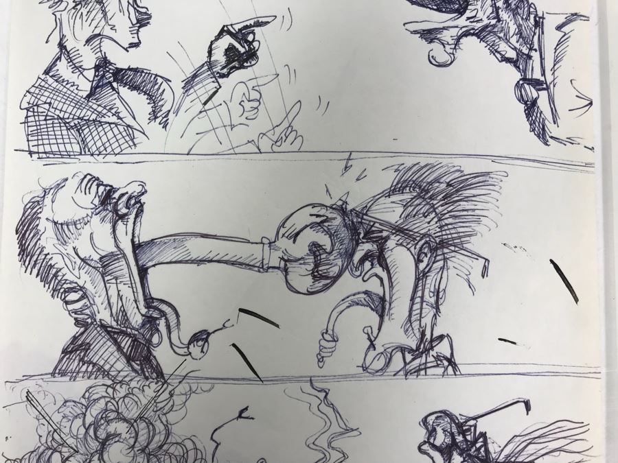 Pair Of Original Illustrations By Local Artist Bob Lee [Photo 4]