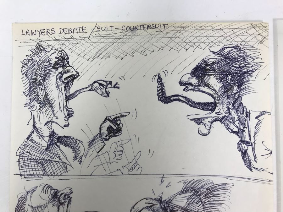 Pair Of Original Illustrations By Local Artist Bob Lee [Photo 3]