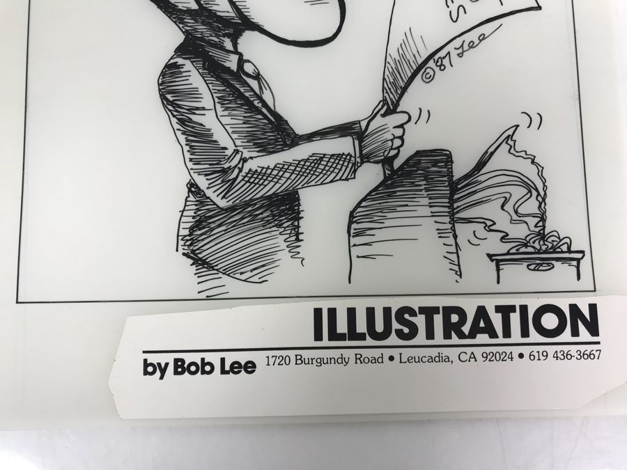 Pair Of Original Illustrations By Local Artist Bob Lee [Photo 9]