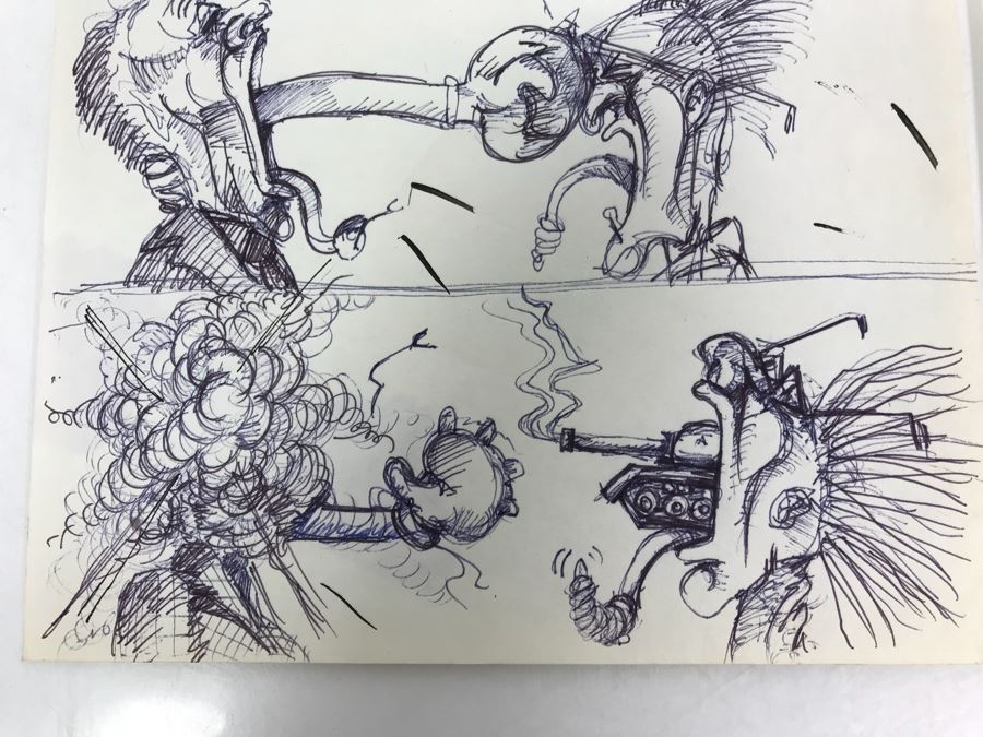 Pair Of Original Illustrations By Local Artist Bob Lee [Photo 5]