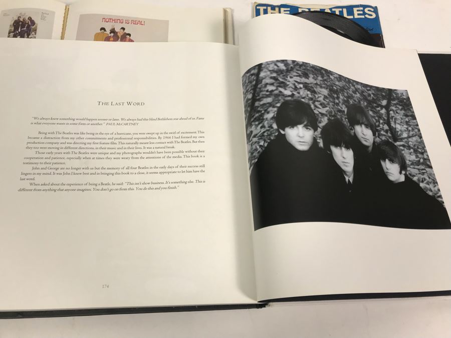 (2) Beatles Coffee Table Books: The Beatles A Private View Robert Freeman And The Beatles Forever Nicholas Schaffner And Capital Records 45 Paperback Writer And Rain Record [Photo 16]