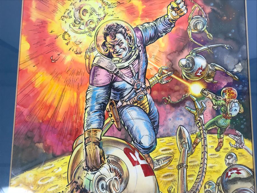 JUST ADDED - Original Science Fiction Artwork Of Kelly Freas From Comic Con International Art Show (Starting Bid Was $1,000 At Comic Con Art Show) 16' X 20' [Photo 4]