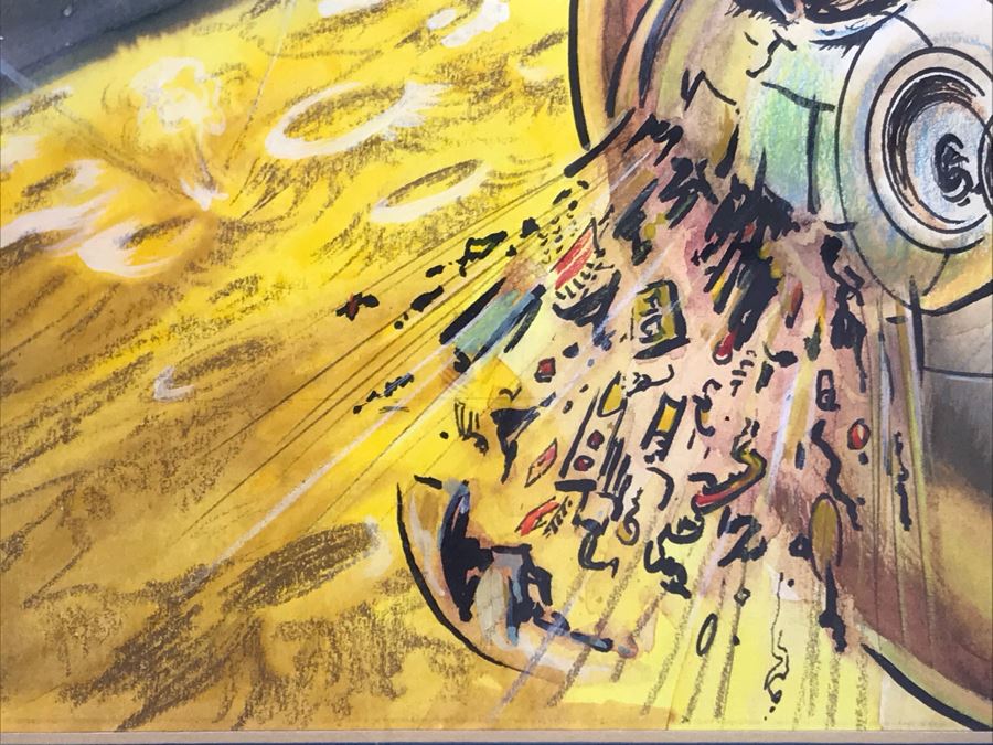 JUST ADDED - Original Science Fiction Artwork Of Kelly Freas From Comic Con International Art Show (Starting Bid Was $1,000 At Comic Con Art Show) 16' X 20' [Photo 15]