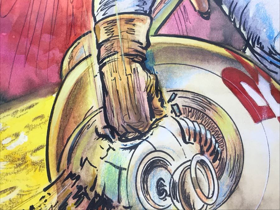 JUST ADDED - Original Science Fiction Artwork Of Kelly Freas From Comic Con International Art Show (Starting Bid Was $1,000 At Comic Con Art Show) 16' X 20' [Photo 16]