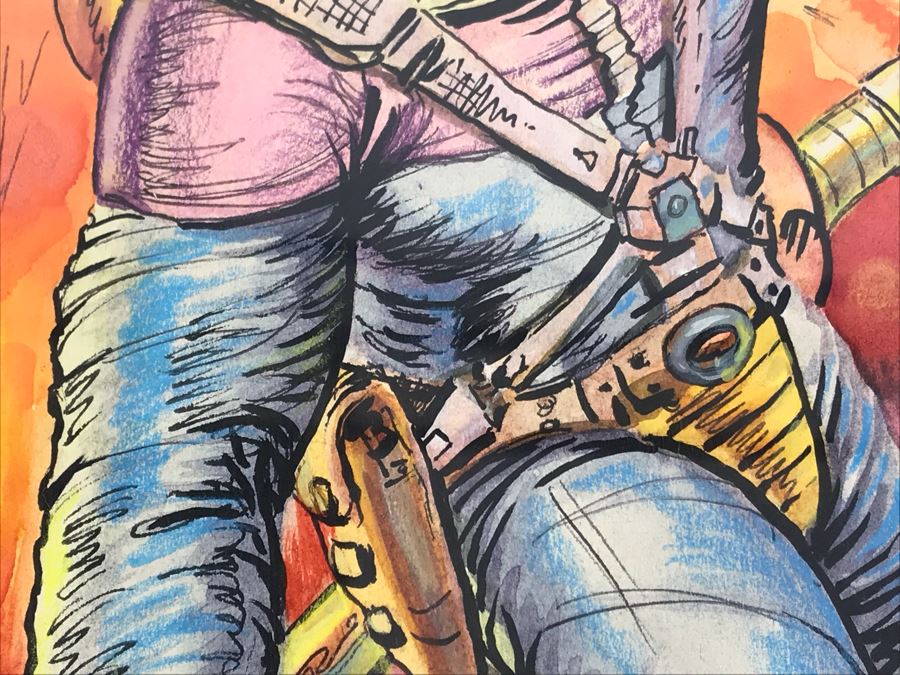 JUST ADDED - Original Science Fiction Artwork Of Kelly Freas From Comic Con International Art Show (Starting Bid Was $1,000 At Comic Con Art Show) 16' X 20' [Photo 17]