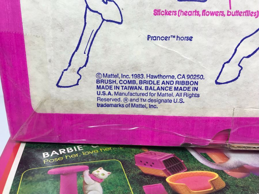 Vintage New Old Stock Barbie Toys: Dream Horse Prancer, Dallas Barbie Doll's Horse And (2) Fluff Barbie Doll's Cuddly Kitten [Photo 9]