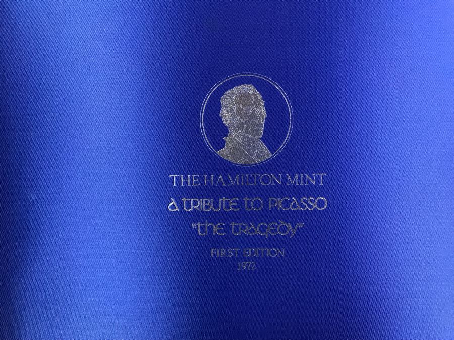 Fine .999 Silver Vintage First Edition A Tribute To Picasso Embossed Sculpture Plate Limited Edition Hamilton Mint 8'D 291.7g [Photo 8]