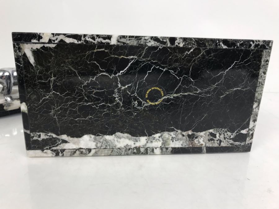 Divided Marble Box With Wall Street Bull And Bear Standing Off Bey-Berk International [Photo 10]