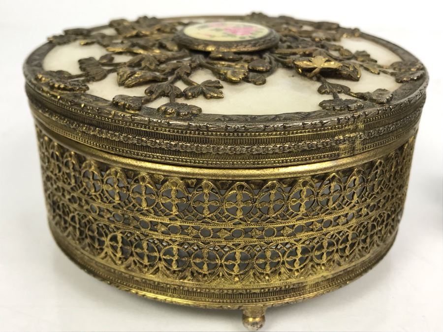 Vintage Trinket Box And Turquoise Bracelet [Photo 8]