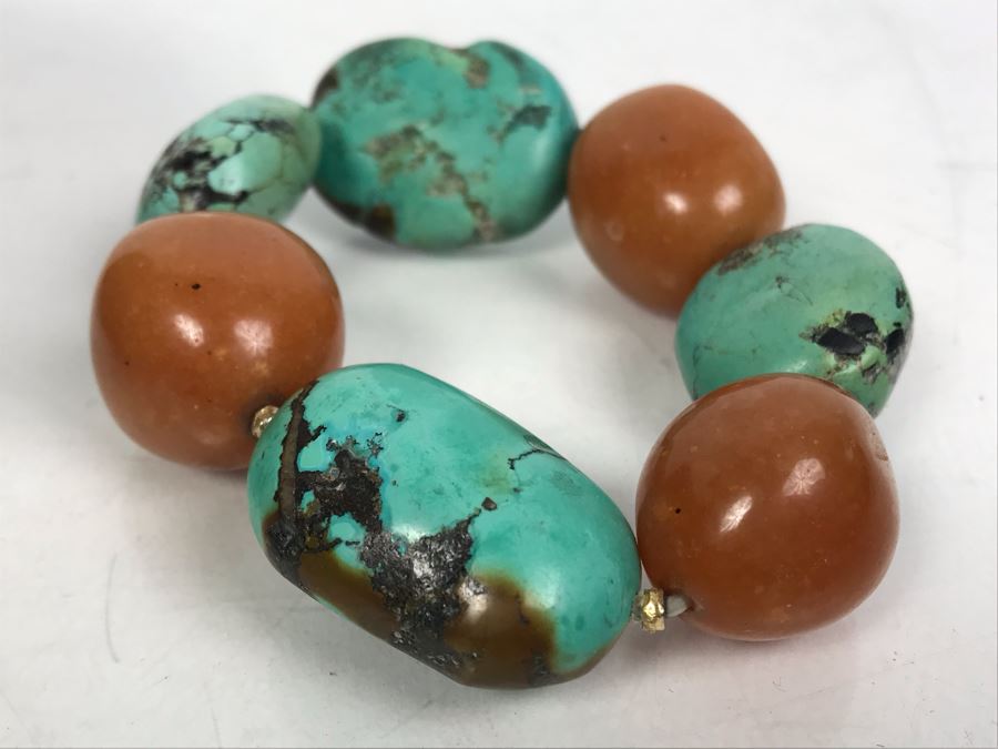 Vintage Trinket Box And Turquoise Bracelet [Photo 7]