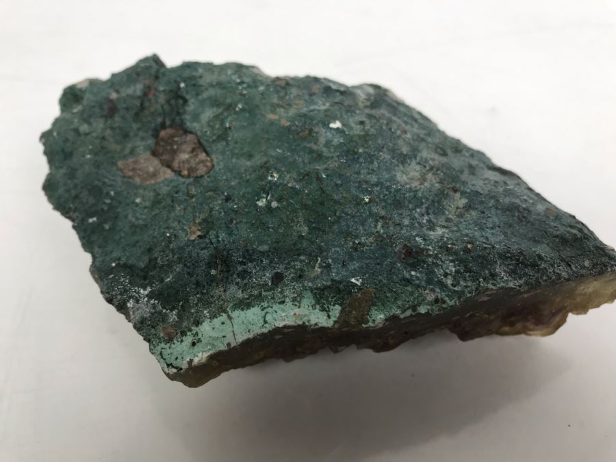 Vintage Engraved Tortoise Shell Folding Reading Glasses And Amethyst Geode Rock Piece [Photo 8]