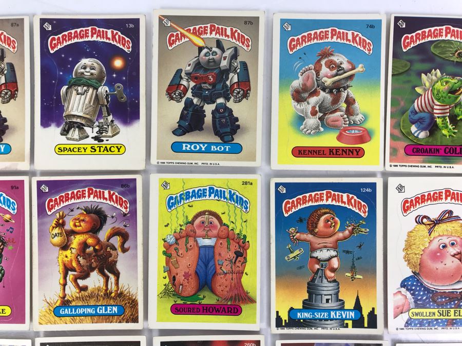 (32) Vintage 1985, 1986, 1987 Garbage Pail Kids Stickers [Photo 3]