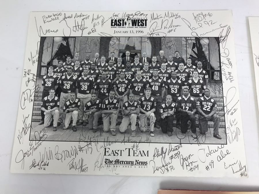 71st Annual East West Shrine Classic Sports Program Hand SIGNED By Over 60 Players Of NCAA College Football Players Including Eddie George - See Photos [Photo 4]