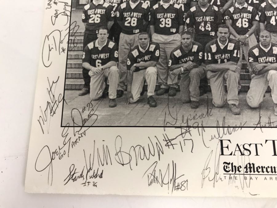 71st Annual East West Shrine Classic Sports Program Hand SIGNED By Over 60 Players Of NCAA College Football Players Including Eddie George - See Photos [Photo 5]