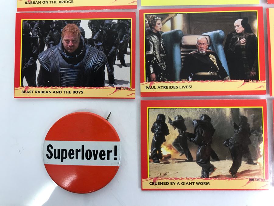 Vintage 1984 DUNE Movie Trading Cards, Vintage ATARI Stickers, Superlover Button And Vintage Jet Age Sewing Needle Book [Photo 3]