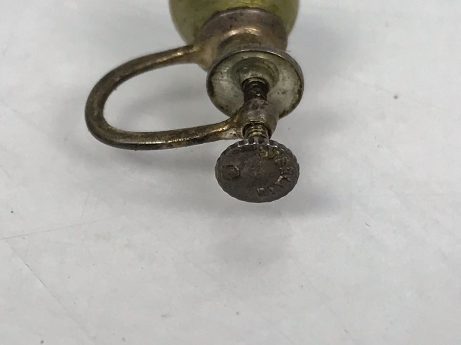 Vintage Matisse Renoir Brooch Pin, Napier Gold Tone Chain Link Bracelet, Sterling Silver Screw Back Earrings And WB Tasmanian Devil Pin [Photo 6]