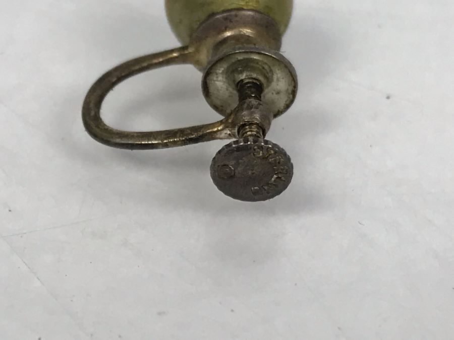 Vintage Matisse Renoir Brooch Pin, Napier Gold Tone Chain Link Bracelet, Sterling Silver Screw Back Earrings And WB Tasmanian Devil Pin [Photo 7]