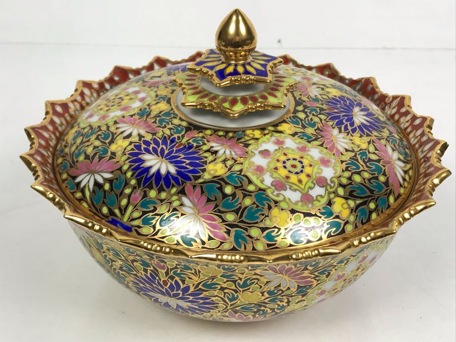 Vintage Glass Marble Collection - Comes With Hand Painted Covered Footed Bowl (See Photos) [Photo 16]