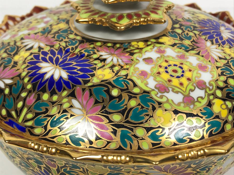 Vintage Glass Marble Collection - Comes With Hand Painted Covered Footed Bowl (See Photos) [Photo 18]