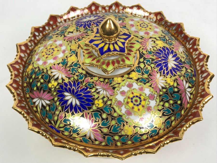 Vintage Glass Marble Collection - Comes With Hand Painted Covered Footed Bowl (See Photos) [Photo 17]