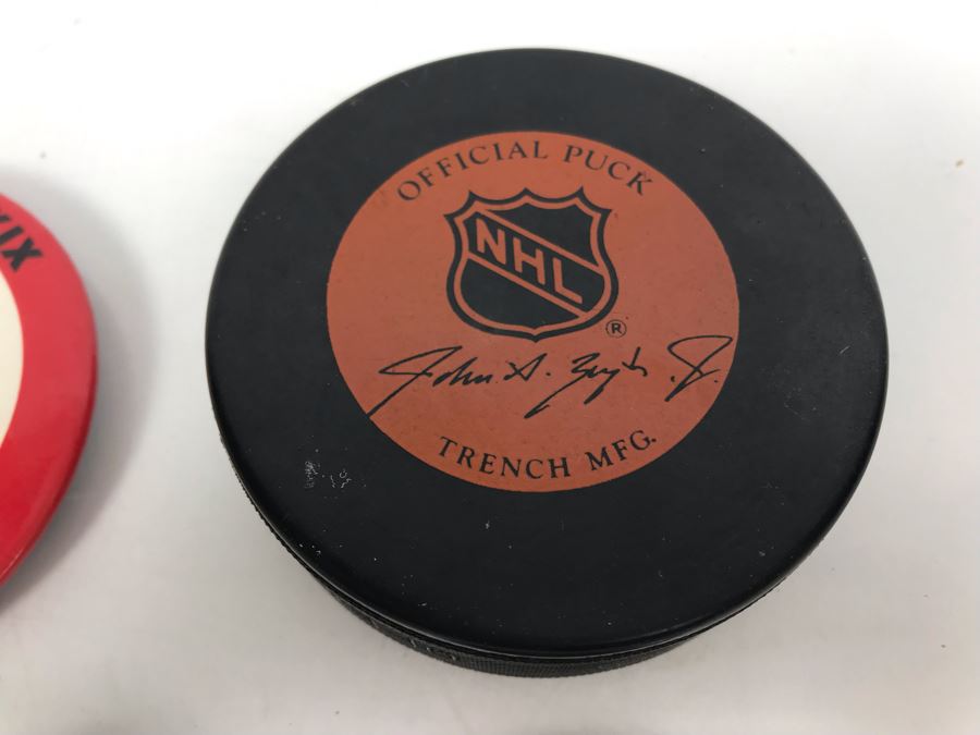 Various NFL Football Super Bowl Pins Oakland Raiders, SF 49ers, Miami Dolphins And San Jose Sharks Official NHL Hockey Puck [Photo 3]