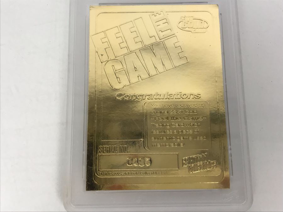 Graded 10 2000 23KT Gold Collectibles Feel The Game Authentic Game Used Bat Derek Jeter  [Photo 7]