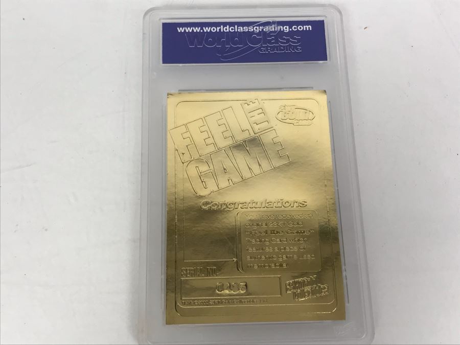 Graded 10 2000 23KT Gold Collectibles Feel The Game Authentic Game Used Bat Derek Jeter  [Photo 6]