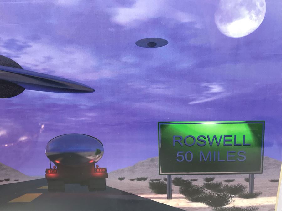 Comic Con Art Show Piece Roswell Titled 'Homeward Bound' Limited Edition 6 Of 10 Hand Signed By Bryan A Jones [Photo 5]