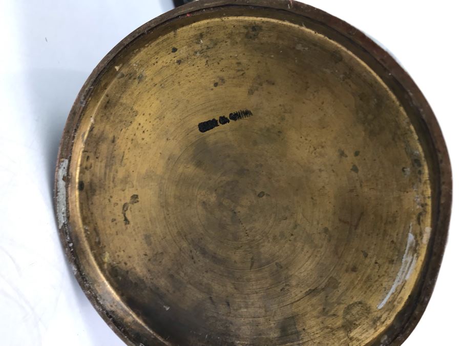 Vintage Large Chinese Cloisonne Vase - See Photos For 2 Areas Of Damage And Note That One Handle Needs To Be Reattached [Photo 16]