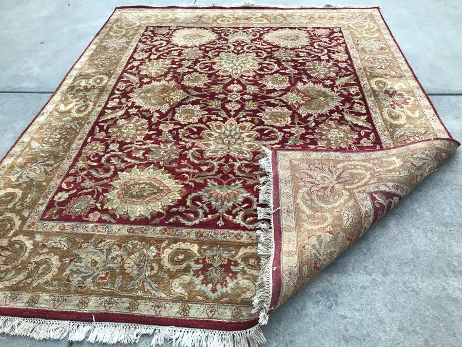 Hand Knotted Wool Persian Area Rug 8' X 10'