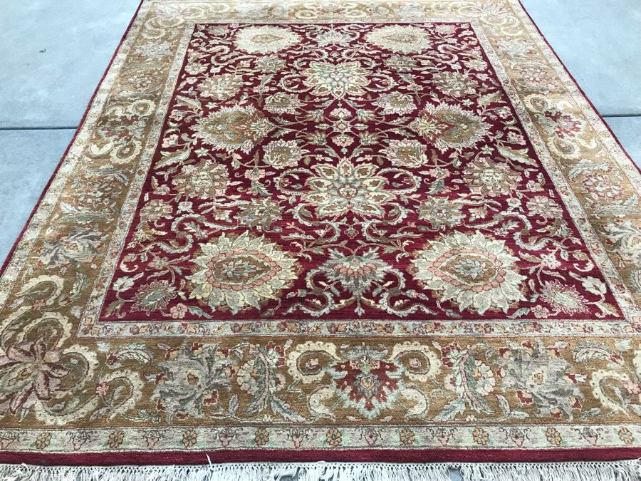 Hand Knotted Wool Persian Area Rug 8' X 10' [Photo 3]