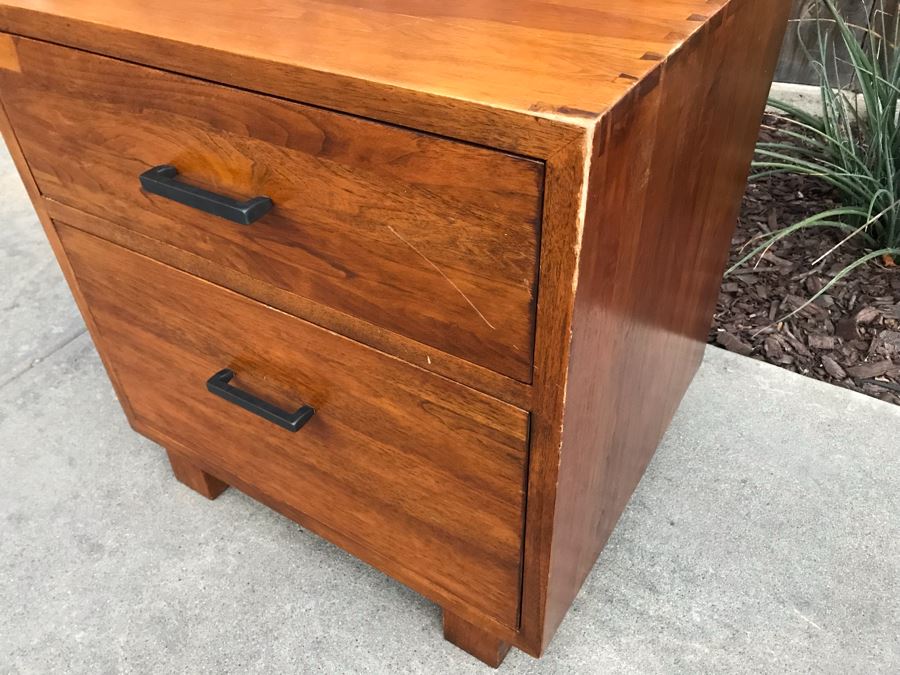 Wooden Filing Cabinet With Dovetail Joints