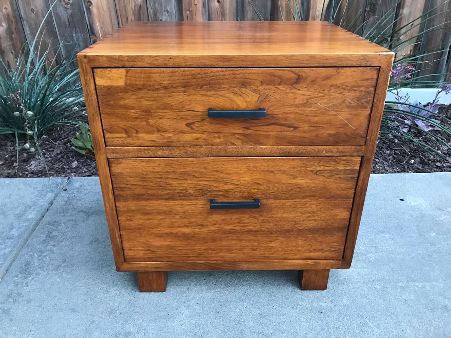 Wooden Filing Cabinet With Dovetail Joints