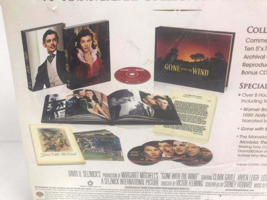 Sealed Gone With The Wind Limited Edition DVD Box Set With Velvet Collectible Box, Book And Art Prints [Photo 6]