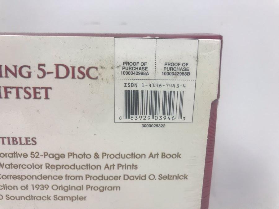 Sealed Gone With The Wind Limited Edition DVD Box Set With Velvet Collectible Box, Book And Art Prints [Photo 5]